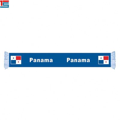 China Football Long Scarf Various Design PANAMA National Logo Scarf for sale