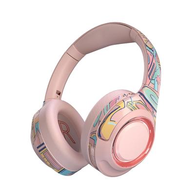 China Earphone Head-mounted folding noise reduction bluooth gaming headphones with microphone mobile wireless headsets for sale