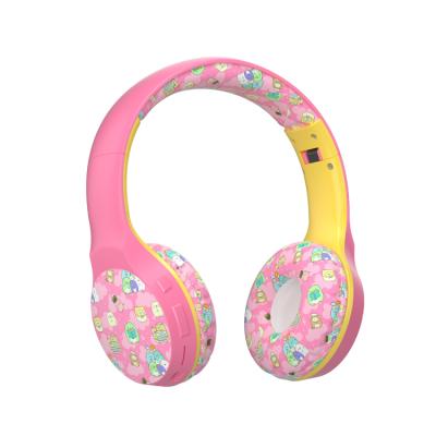 China Wholesale ODM High Quality Cute Cartoon OEM Bluetooth Kids Headphones Folding Colorful Earphones for Baby and Baby Boy for sale