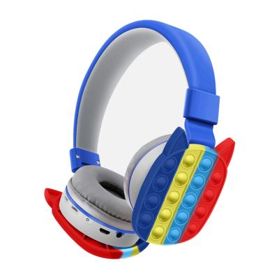 China Hot selling Bluetooth AKZ-K33 head-mounted stereo sound quality BT 5.1 creative cartoon bluetooth wireless headset for sale