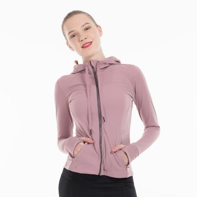 China New Design Polyester Knitted Sportswear Long Sleeve Performance Full Zipper Thin Fit Women Breathable O-Neck Yoga Training Set for sale