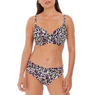 China European Style Custom Animal Print Seamless Adjustable Top & Straps Sexy Bikinis Women Swimwear for sale