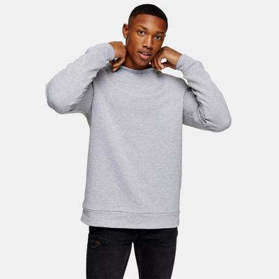 China Wholesale Custom Anti-Wrinkle/Drop Shoulder Crewneck Loose Fit Polyester Knitting Mens White Cotton Long Sheath Fleece Sweatshirt for sale