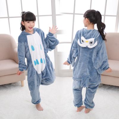 China HOT Selling Breathable Gray Lilly Unisex Kids Pajamas - Plush Cosplay One Piece Owl Animal Costume MZA008 for sale