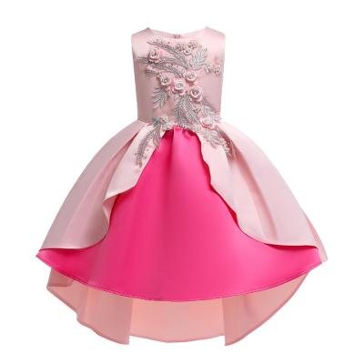 China Anti-static 2-9 Years Bridesmaids Dress Baby Wedding Flower Girl Midi Formal Dresses Kids Toddler Princess Holiday Clothes 3196 for sale