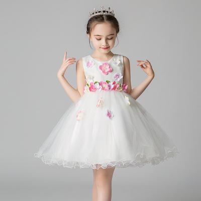 China Best-selling anti-static lilac girl dresses prom dress kids baby party dresses for 3-10 years A03 for sale