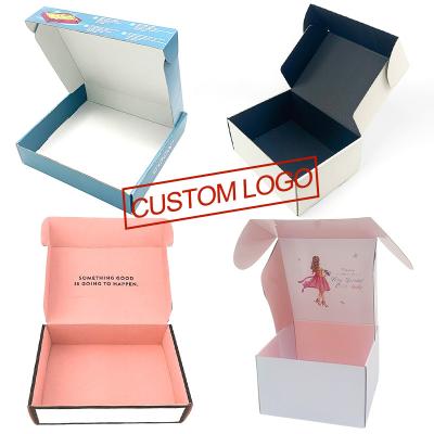 China Free Sample Recycled Materials Custom Recycled Skincare Beauty Packing Logo Printed Gift Shipping Corrugated Box for sale