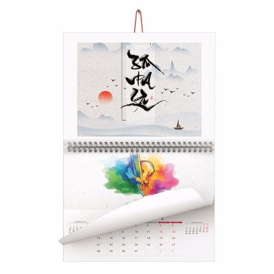 China Wall Calendar OEM Design Printing Cmyk Pantone Matt Art Paper Wall Calendar Customized Advent Cardboard for sale