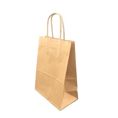 China Recyclable Christmas Gift Bakery Food Packaging Brown Paper Craft Recyclable Custom Package Bag Custom Paper Bags for sale