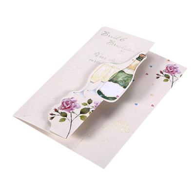 China Premium Quality Handmade Wedding Anniversary Card Europe Christmas Card Custom Invitation Card for sale