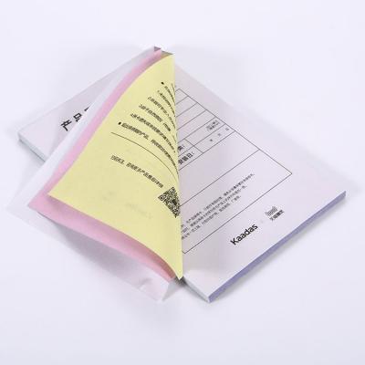 China Receipt of customer's requirement/customized invoice/warranty card for universal order registration three-color carbon paper receipt for sale