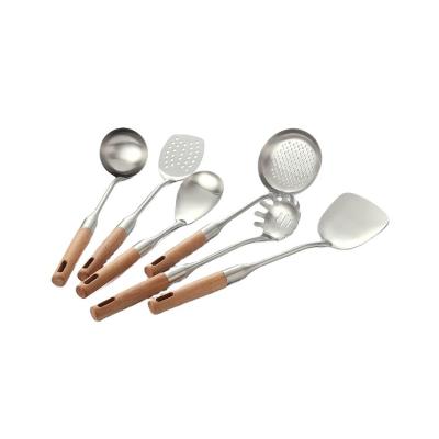 China Eco - Friendly Kitchen Accessories Utensils Stainless Steel 6 Pieces Cooking Tools for sale