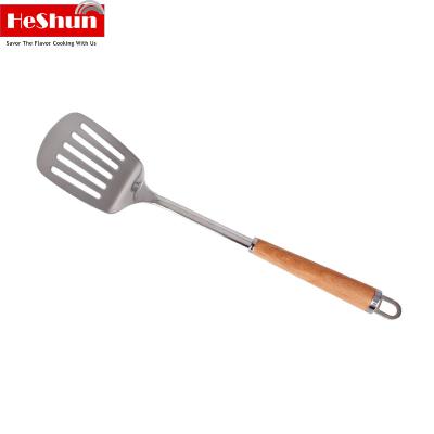 China Sustainable Kitchen Tools Cookware Accessories 10 Pcs Kitchen Utensils Wood Handle Heat Resistant Non-Stick Cooking Tools for sale