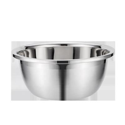 China Viable Wholesale Cheap Deep Mixing Bowl Food Grade 304 Stainless Steel Bowl Salad Mixing Bowls for sale