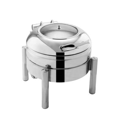 China China Supplier Eco - Friendly Stainless Steel Equipment Round Chafing Dish Buffet for sale