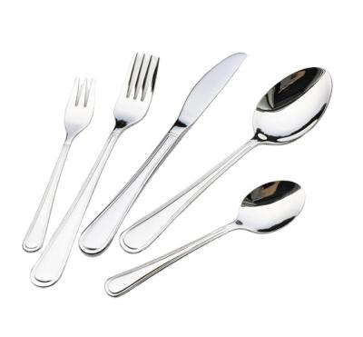 China Manufacturer Sustainable Supply Euro Style Stainless Steel Dinner Flatware Flatware Set 4 Pieces for sale