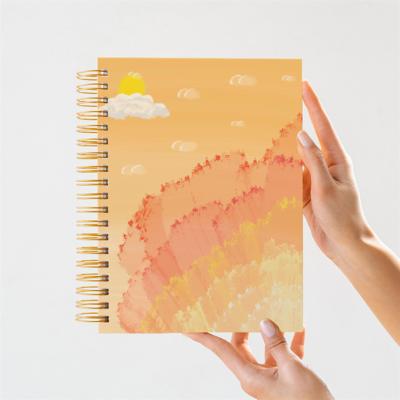 China Eco Friendly Spiral Factory Gift Dairy Notebooks Promotion Gifts Paper Custom Planner Custom Notebook for sale