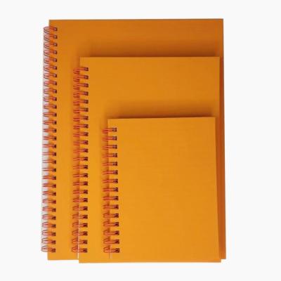 China Spiral Orange Coil This Hardcover Notebook A5 Notebook for Students and Office Notebook for sale