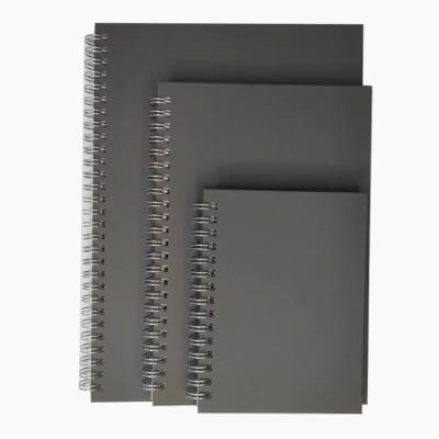 China Spiral Dark Gray Coil This High End Notebook Cover Can Be Customized For Office Notebooks for sale