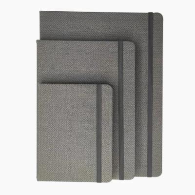 China Dark Gray Hardcover Binding This Texture Feel High-Grade Office Notepad Student Notebook for sale