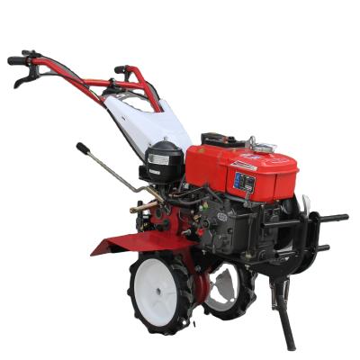 China Domestic Farms Diesel Trencher 8 HP Water Cooled Portable Small Micro-plougher Two-Drive for sale