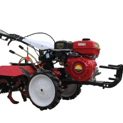 China Farms 190 Four Wheel Drive Gasoline Agricultural Machinery Farm Tiller Power Mini Tiller Ridger Plow for sale