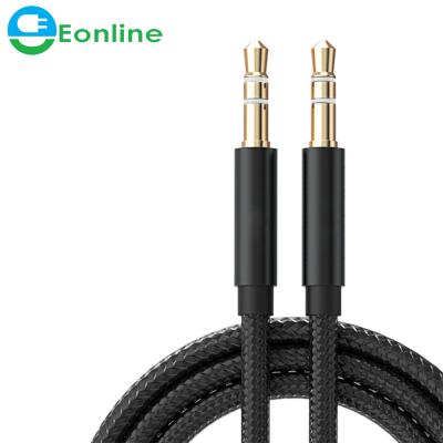 China AUX audio male. Audio Cable 3.5MM Adapter 1M 3.5mm Jack To Male Cable For Phone Car MP4 Speaker Earphone Jack 3.5 Spring Audio Cables for sale