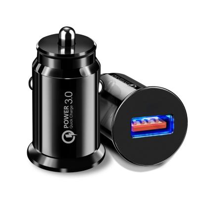 China CAR CHARGER Quick Charge 3.0 2.0 Mobile Phone Charger 1 Port USB Fast Car Charger For iPhone Samsung Tablet Car-Charger for sale