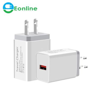 China FAST Mobile Phone 5V 2.4A USB Charger For Samsung A50 A30 Huawei P20 Tablet Wall Charger US EU Plug Fast Adapte for sale