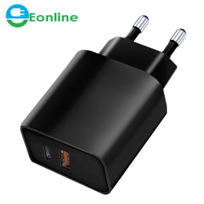 China EONLINE Mobile Phone Charging 3.0 QC PD Quick Charger 20W QC3.0 USB Type C Fast Charger For iPhone 12 X Xs 8 Xiaomi Phone PD Charger for sale