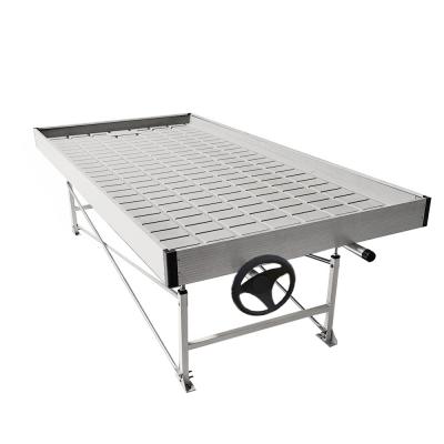 China Propagating Seedling Greenhouse Flood Trays Rolling Bench Ebb Flow Table For Breeding for sale