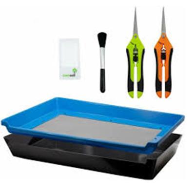 China Commercial Herbs Harvest Customized ABS Vacuum Form Plastic Trimming Tray For Filtering Pollen for sale