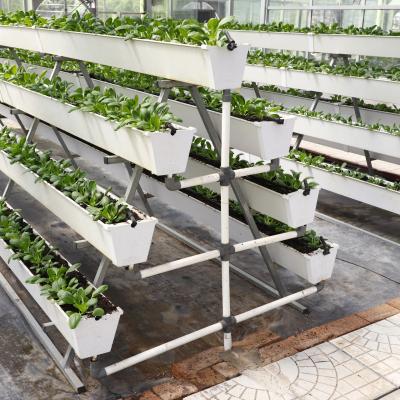 China Vegetables Plastic PVC Bowl Tiller Grow Gutter For Hydroponics for sale