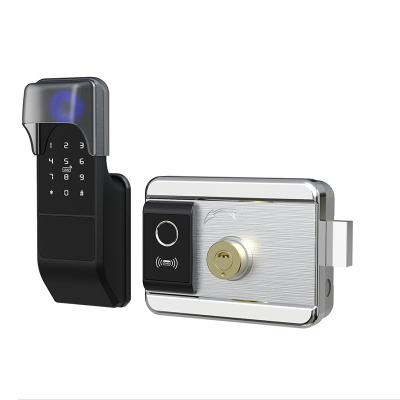 China Steel Fingerprint Lock Tuya Fingerprint Lock App Control Smart Door Fingerprint Lock Q208 for sale