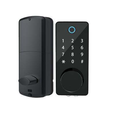 China Tuya Lock Code Mini Deabolt Door Lock Digital Smart Lock With Mobile Phone App Access Q110B for sale