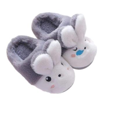 China Cushioning Toddler girl bunny bunny slippers cartoon plush indoor warm kids girl shoes, casual beach kids slippers for sale