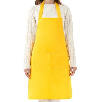 China Eco-friendly / Folding Polyester Material And Adult Size Customized Waterproof Chef Cooking Aprons With Solid Color for sale