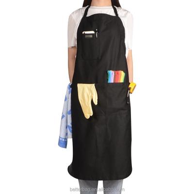 China Eco-friendly /Portable /Reusable Fashion Cotton Stripe Apron With Pockets Cafe Waiter Kitchen Cook Household Tools Kitchen Cleaning Apron for sale