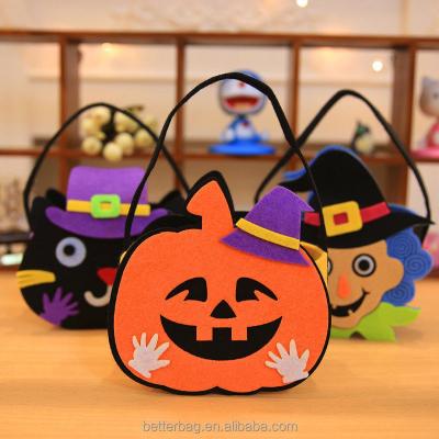 China Wholesale High Quality Gift Bags / Felt Halloween Pumpkin Bags For Kids for sale