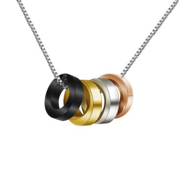 China New Arrival FASHIONABLE Engaved Lasering Logo Round Bead Necklace For Women And Men Stainless Steel for sale