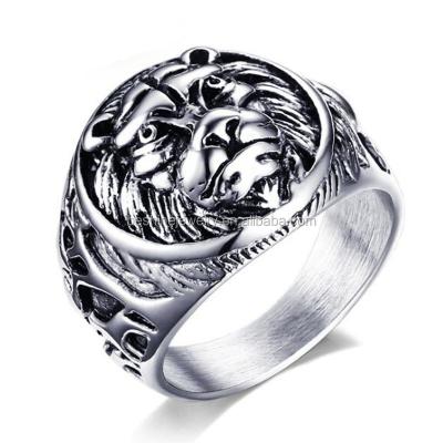 China Wholesale Ebay Bang Sale Antique Designs Stainless Steel Mens Ring , Handsome Mans Ring for sale