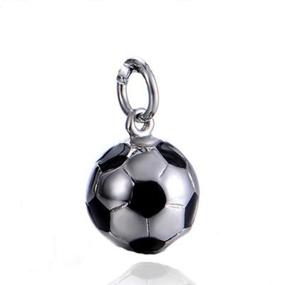 China Sporty Fashionable Punk Soccer Ball Pendant Necklace Men's World Cup Soccer Male Pendant Style Jewelry Gift Chain Necklaces for sale