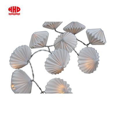 China Europe Custom Handmade Mini Origami Decoration Led Paper Lantern Battery Operated Led Lights for sale