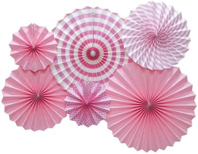 China Europe Decoration Paper Hanging Fans Party Set For Different Occasion for sale