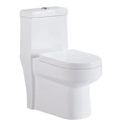 China Easy Clean Toilet Chinese Ceramic Sanitary Ware Hot Sale Bathroom Sink OEM White One Piece Toilet for sale