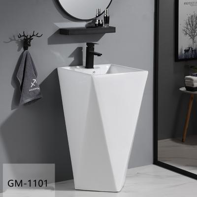 China Bestselling Clean Easy Washing Free Standing Basin Hand Base Basin Wash Sink For Hotel for sale