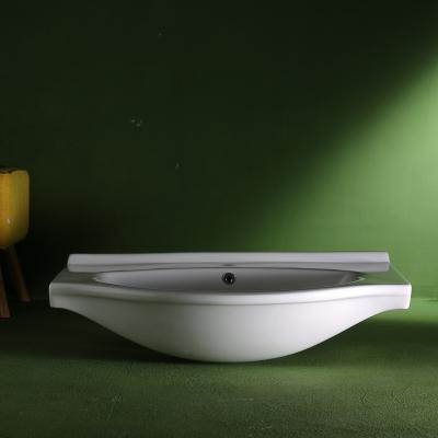 China Wholesale High Quality 65Z Bathroom Cabinet Easy Clean Wash Basin Ceramic Washbasin for sale