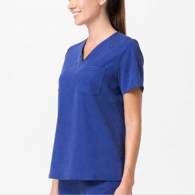 China Order Comfortable Breathable Wholesale Medical Clothing Scrub High Quality V-Neck Uniform OEM Scrub Full Women's for sale