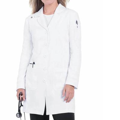 China Hospital Customized Fashionable Popular High Quality Unisex Medical Professional White Lab Coats for sale