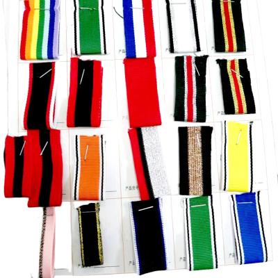 China Wholesale Custom Printing Name Logo Roll Polyester Grosgrain Woven Elastic Webbing Strap Colors Tapes For Package for sale